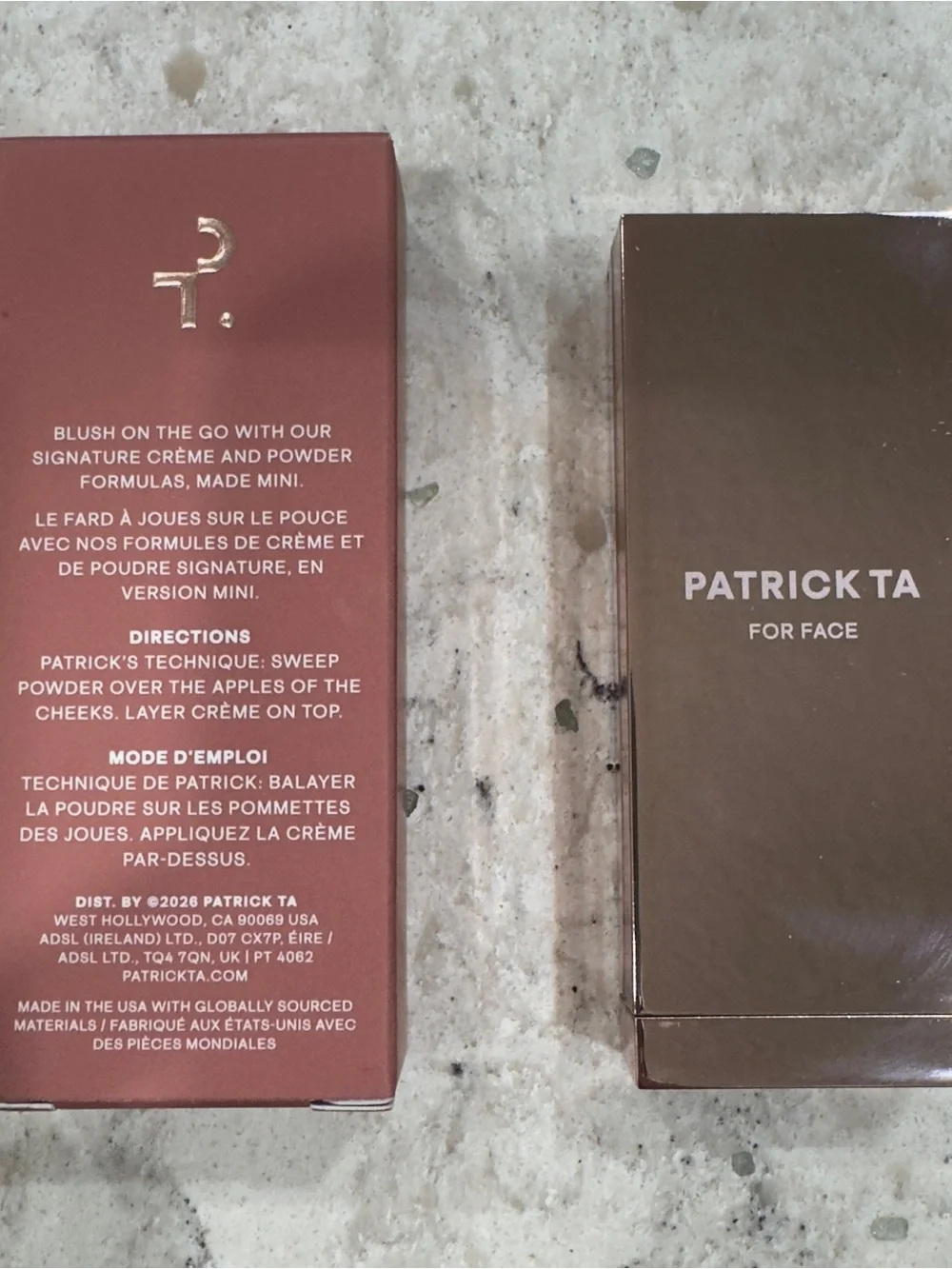 New in Box Patrick TA Mini Major Headlines Double Take Crème & Powder Blush Duo